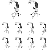 10 Pack STMIDVG Stage Light Clamp Hook,Aluminum Alloy Truss C-Clamp,Load Capacity 55LB Truss Clamp for DJ Lighting Par lights Sport Lights,Fit for 30-50mm OD tube/Pipe