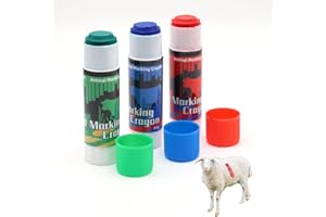ABUSTLE PIG Livestock Marker Crayon,Livestock Maker for Pig,Cow,Goat(3 Pack,Red, Blue, Green) (3)