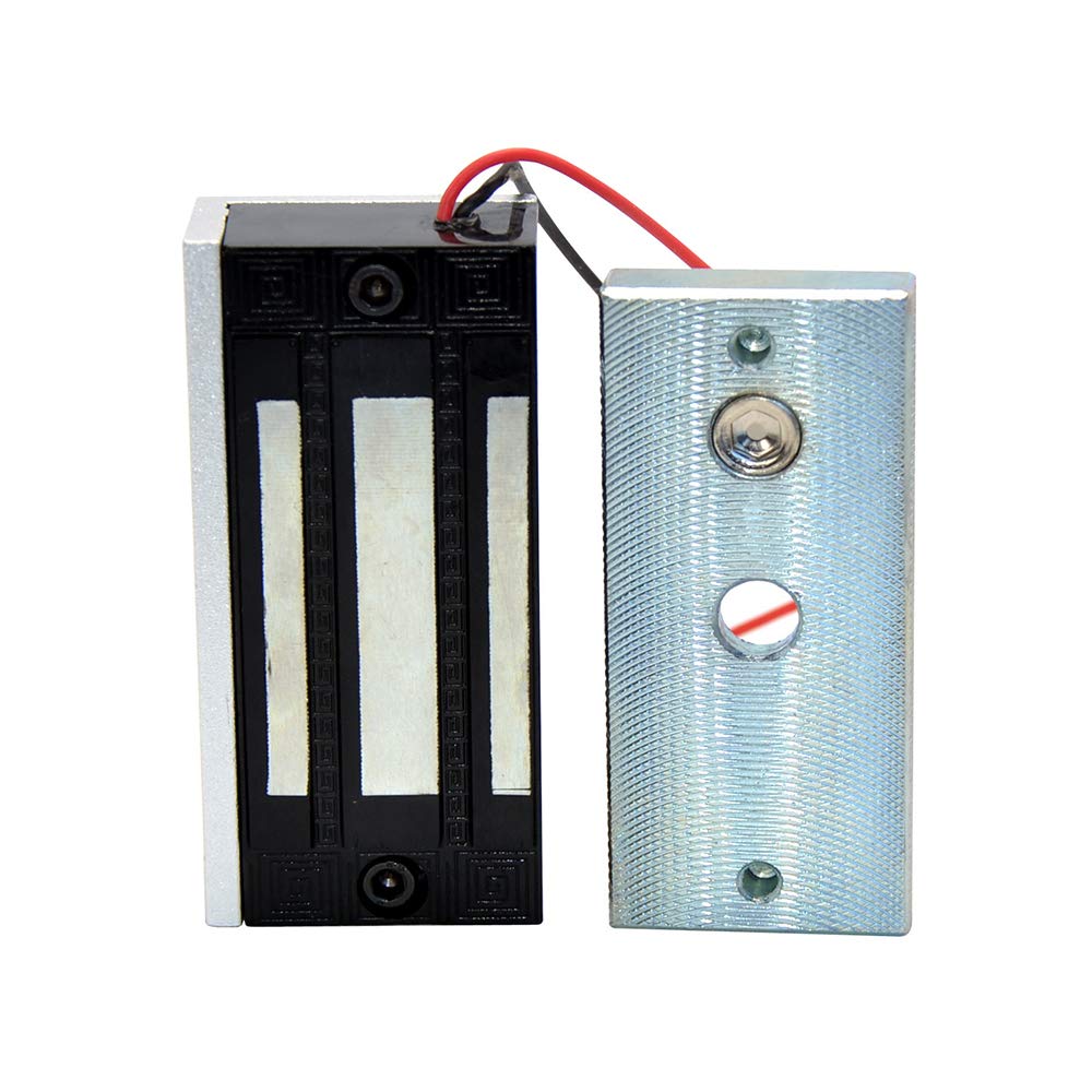 AOAMZ Single Door Electric Magnetic Lock 60KG/135LBS 12V, Used for Access Control System, Magnetic Door Lock NC Fault Safety Mode