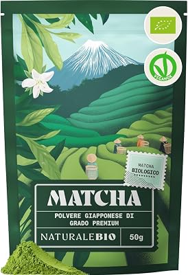 Matcha Premium Giapponese Bio in Polvere con L-Teanina