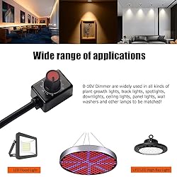 2Pack DC0/1-10V Knob LED Dimmer Mini Controller