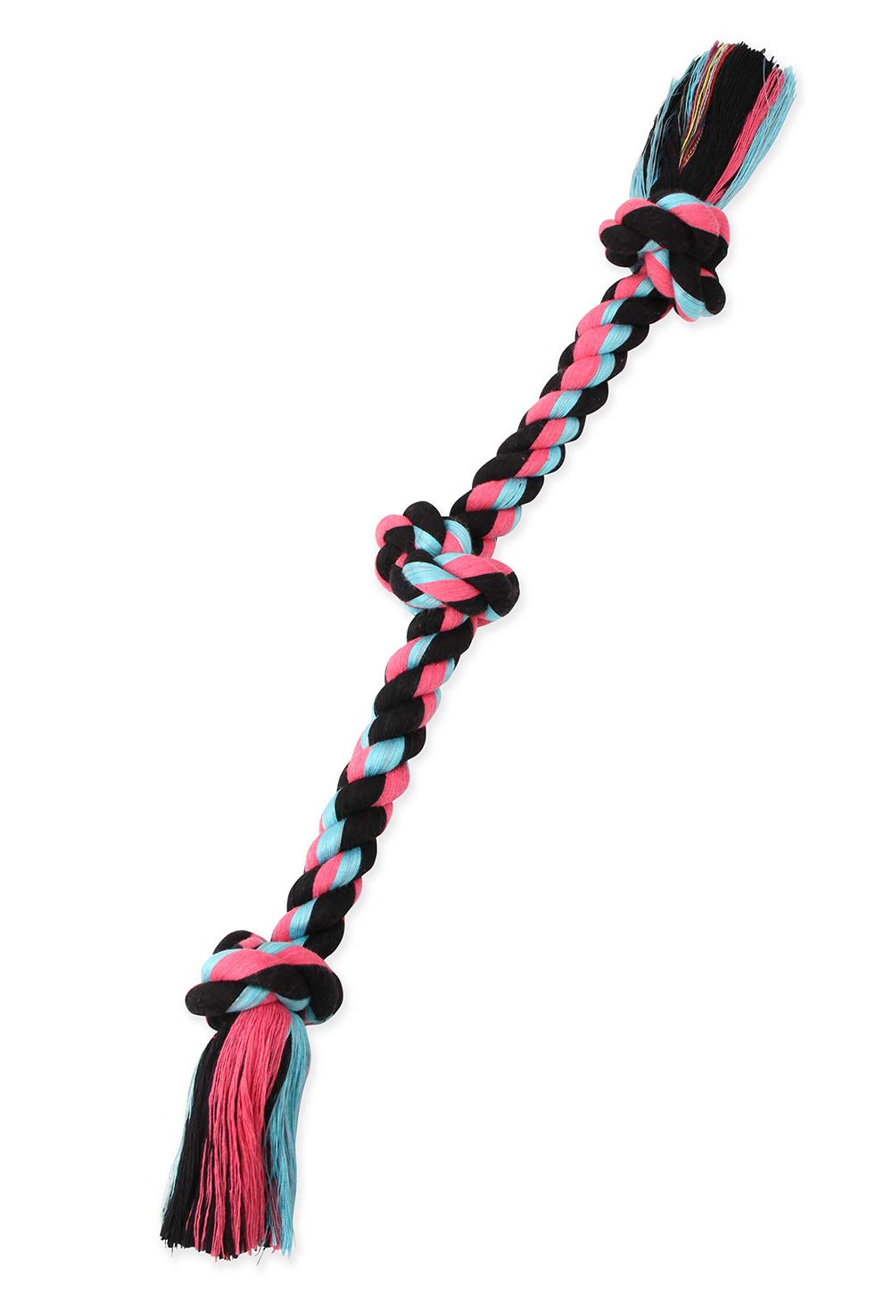 Photo 1 of Mammoth Flossy Chews Rope Tug – Premium Cotton-Poly Tug Toy for Dogs – Interactive Rope Toy (Colors May Vary)