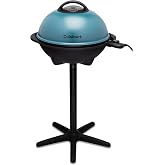 Cuisinart Indoor/Outdoor Electric Griddle, 2-in-1 Portable BBQ with Flat Top Nonstick Cooking Surface, Adjustable Heat, Stand/Tabletop Options for Cookouts, Barbecues &amp; Small Spaces, No Tools Needed