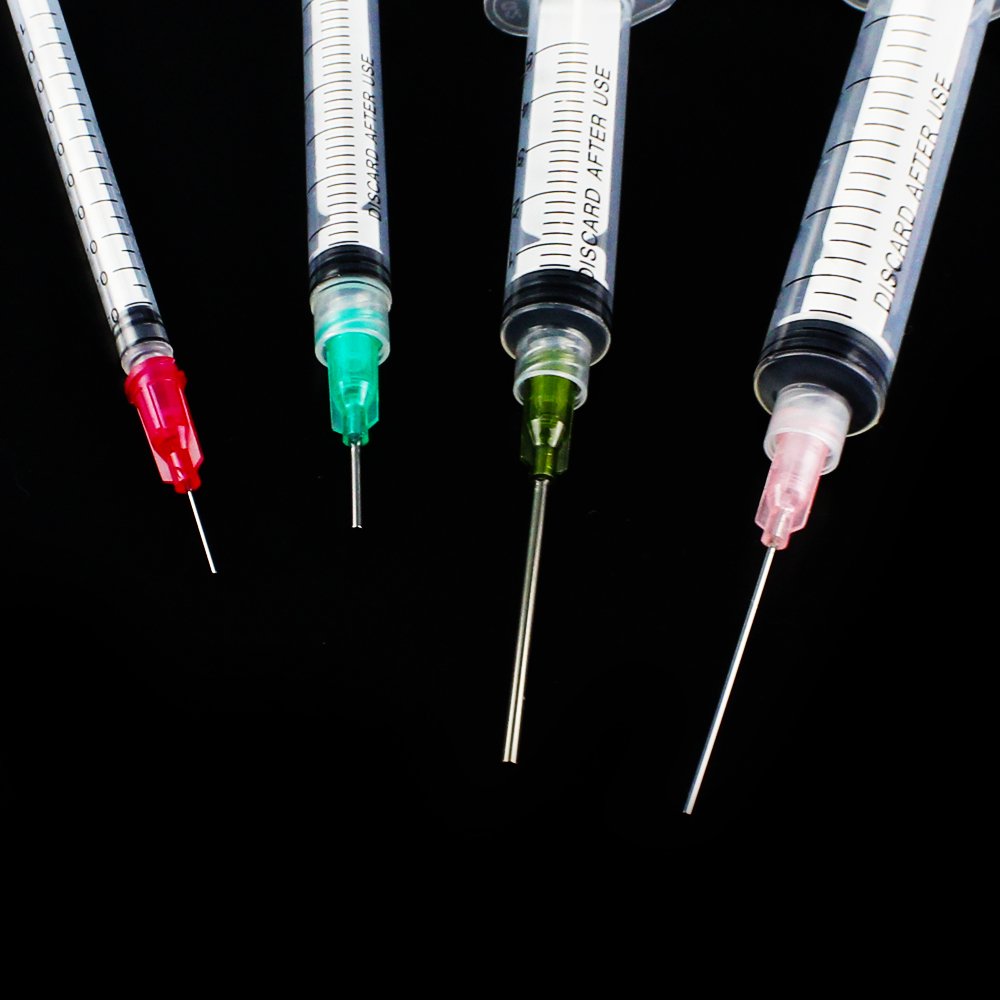 20 Pack Thin Tip Sharp Needle Clear Syringe w/ Cap All Size Oil Glue