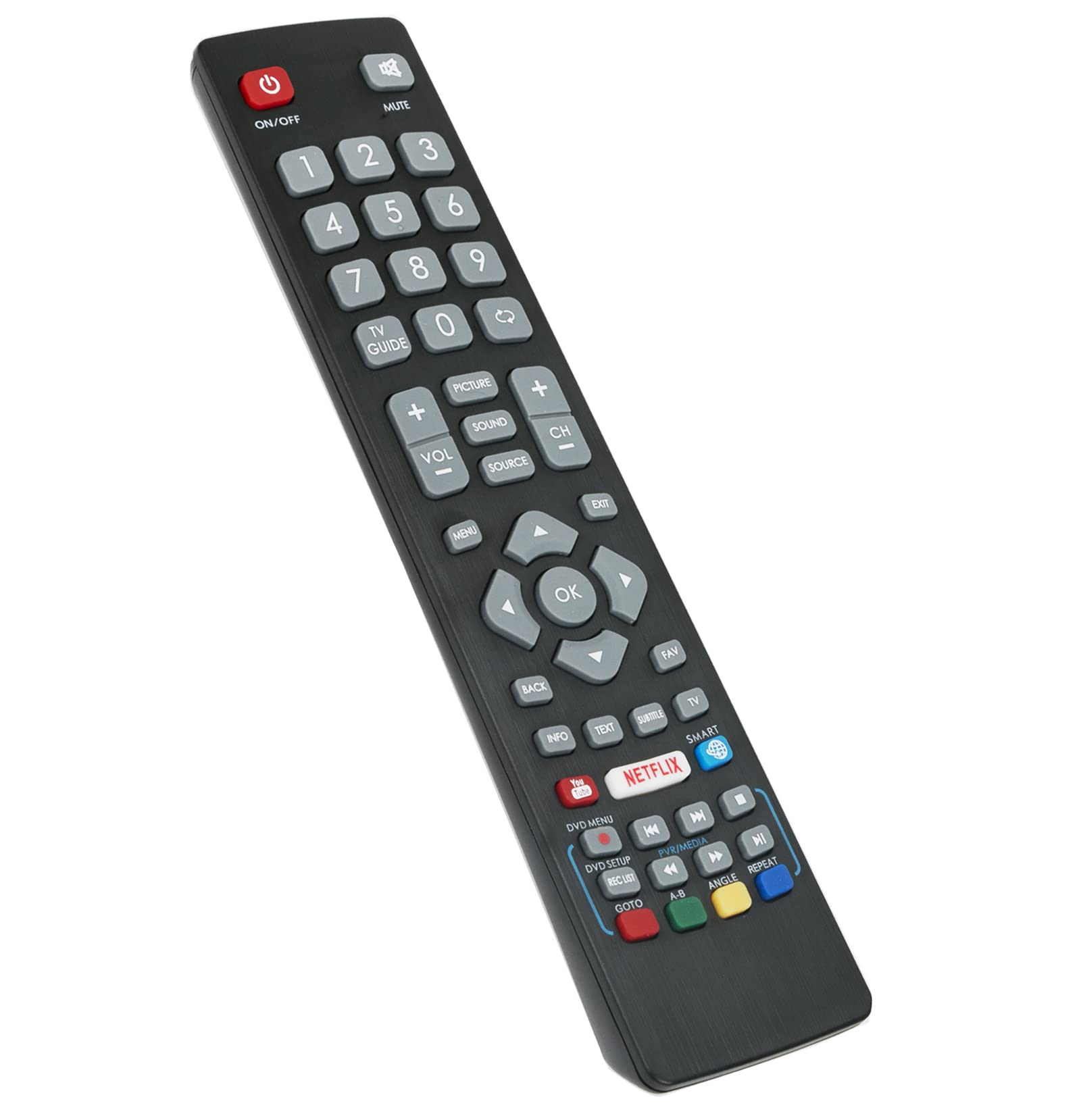 Replacement Remote Control BLFRMC0009 Sub BLFRMC0008 Fit for BLAUPUNKT TV 43/134M-GB-11B-FEGUX 236/207M-GB-3B-EGDPSX-UK 32/133M-WB-11B-EGPX-UK 32/138M-GB-11B4-EGDPX-UK 32/138M-GB-11B4-EGPX-UK