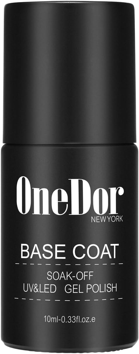 OneDor Gel Top Coat & Base Coat Soak Off Polish Set Kit, UV Led Cured Required (No Wipe Top Coat & Base Coat): Health & Personal Care