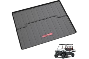 SUNPIE Bed Liner Cover Compatible with Kawasaki Mule PRO-FXT 2020-2026, TPE All Weather Protector Rear Cargo Box Mat for 3 to 6 Passenger, Trimmable, Raised Edge SXS UTV Cargo Mats