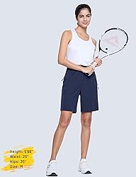 MAGCOMSEN Womens Hiking Shorts Quick Dry 8 Inch