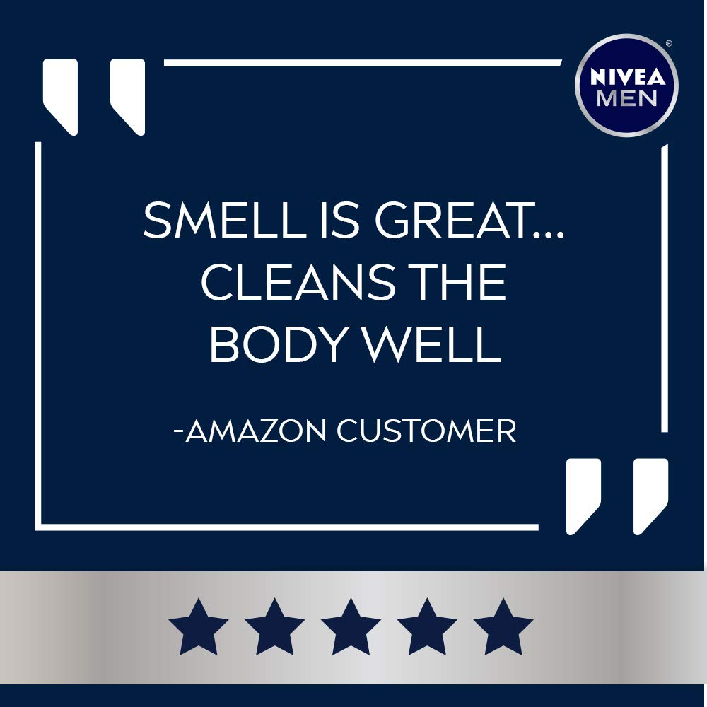 Nivea Men Cool 3-in-1 Body Wash, 16.9 Fl. Oz (Pack of 3) : Bath And Shower Gels : Beauty