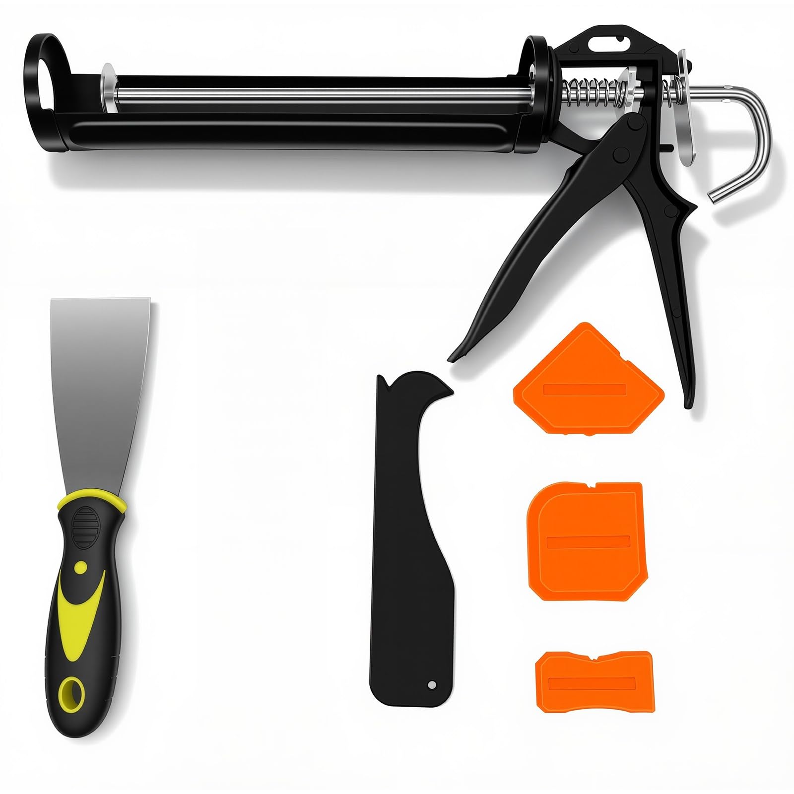 View 1 of *3 Pack* Caulking Gun, Heavy Duty Drip-Free Sealant Gun with Smooth Rod & Quick Release, for Silicone, Adhesives, Construction, DIY Home Repairs (10 oz Standard Size)