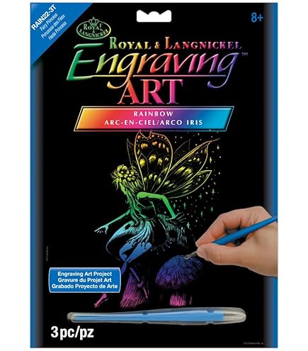 Amazon.com: Royal Brush RAINFL-20 Rainbow Foil Engraving Art Kit