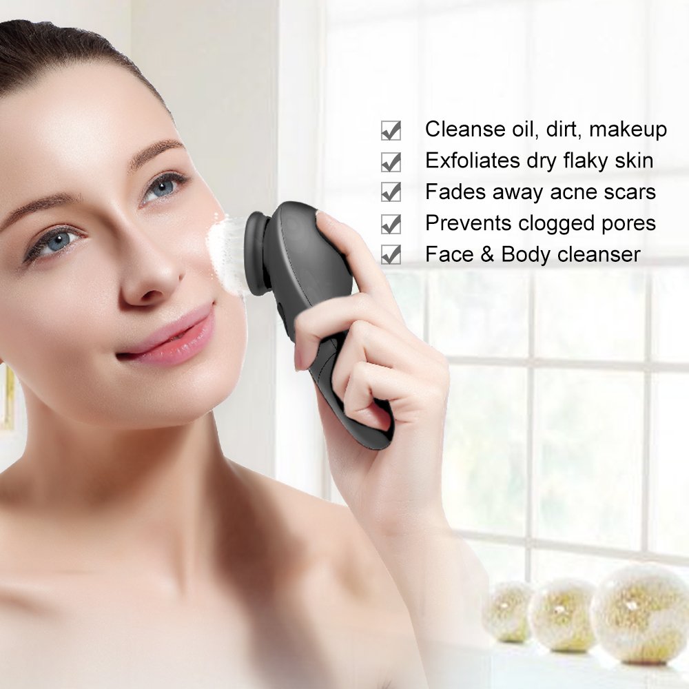 TOUCHBeauty Facial Cleansing Brush for Men with 6° Oscillating Cleansing Technology 2 Speed Setting Brush, Electric Facial Exfoliating Device Gary: Health & Personal Care