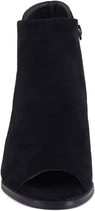 TIHOO Womens Stacked Booties Zipper