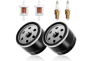 NEW-492932S AM125424 Oil Filter Tune up Kit Compatible with Briggs & Stratton 492932, 696854, 491056,J-Deere GY20577 LG492932