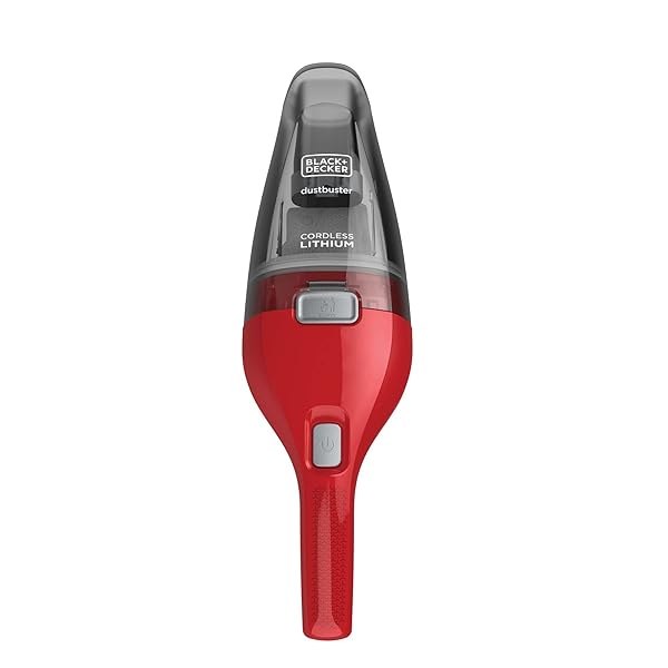 BLACK+DECKER DUSTBUSTER QUICKCLEAN HANDHELD VACUUM, CORDLESS, LIGHTWEIGHT & PORTABLE, ERGONOMIC DESIGN, RED