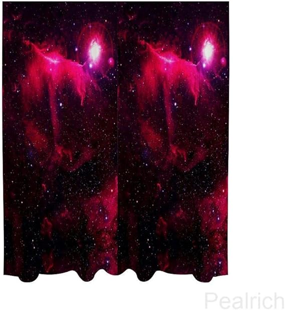 Amazon.de: Pealrich durchsichtige Vorhänge, Marineblaues Sternzeichen