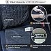 Vivaglory Dog Front Seat Covers with No-Skirt Design, Quilted & Durable 600 Denier Oxford Car Seat Protectors with Anti-Slip Backing for Front Seats, Buckets, Fits Most Cars, SUVs & MPVs, Cream