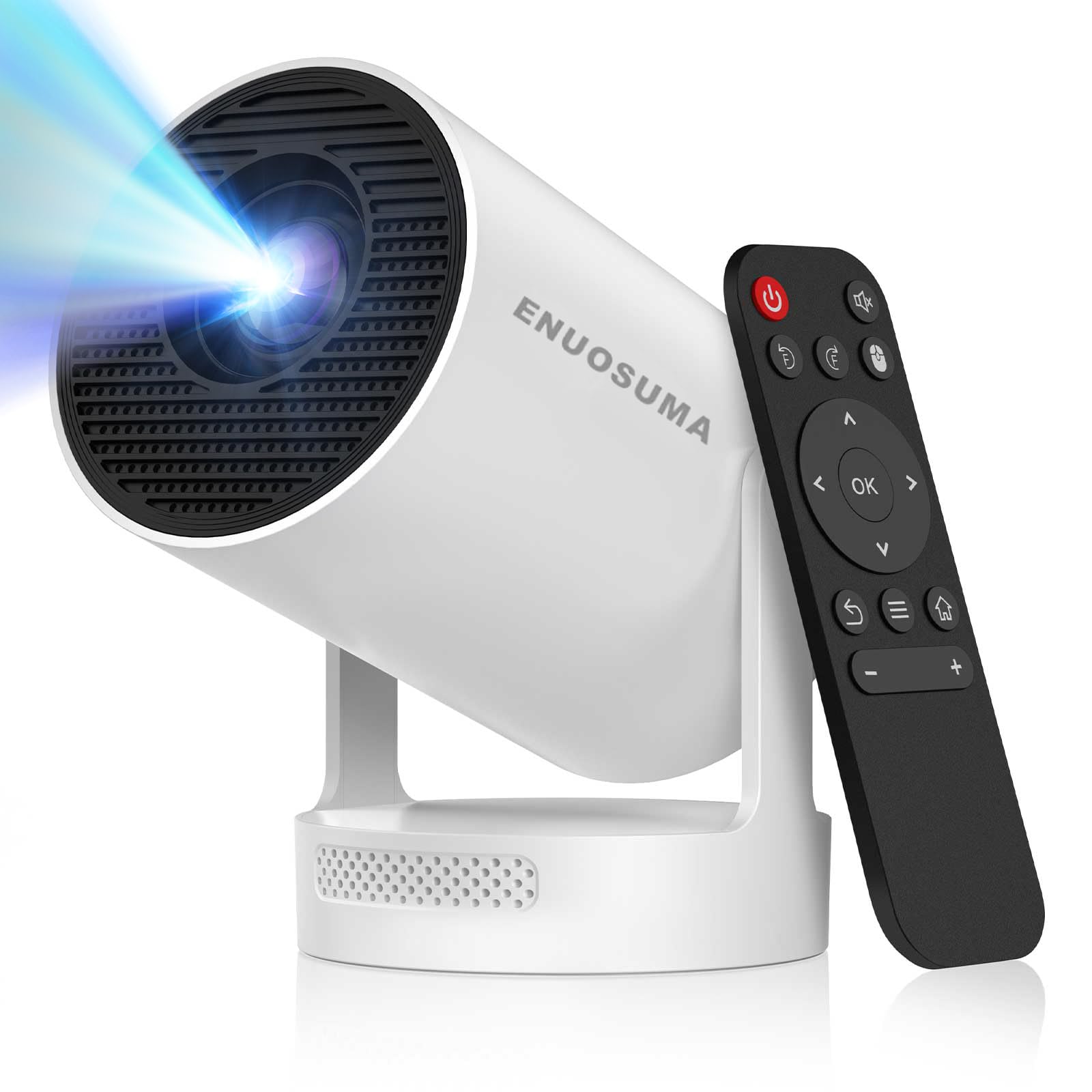Photo 1 of ?Electric Focus?Mini Projector, Projector 4K 1080P Support, 260 ANSI Lumens Projector with Wifi and Bluetooth, Upgrade Smart Proyector, 5w Speaker, Auto Keystone Correction 35"-130" Screen HY300 Plus