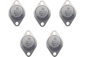GKZKNG 2N3771 High Power NPN Transistor - 2N3771 Pass Transistor & Power Transistor | Iron Cap Design | Planar Silicon Structure | Audio Amplifiers & Inverters 5pcs
