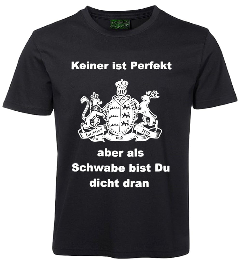 Fun Sprüche TShirt Keiner ist Perfekt Amazon.de Bekleidung