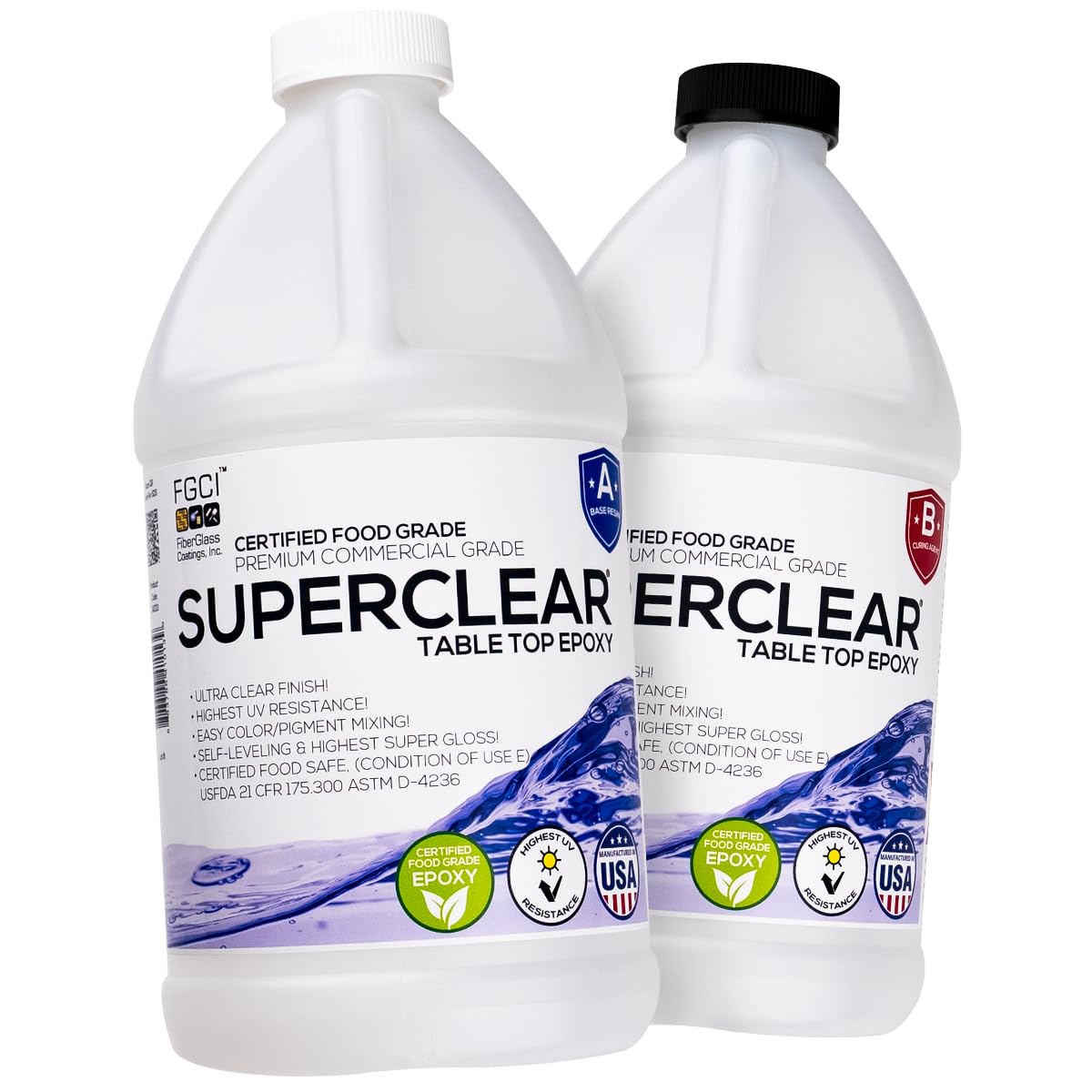 Table Top Epoxy Resin Superclear 1 Gallon | 128 oz