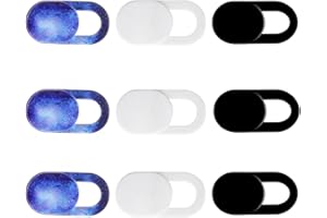 Webcam Cover Slide(9 PCS), Ultra Thin Camera Cover Slide for Camera Privacy Cover Slide for Laptop/Cell Phone/iPad/PC/Tablet,