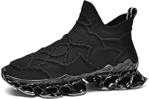 Poramea Mens Womens Slip on Loafers Walking Tennis Shoes Laceless Jogging Blade Sneakers Unisex Mesh Trail Running Casual Athletic