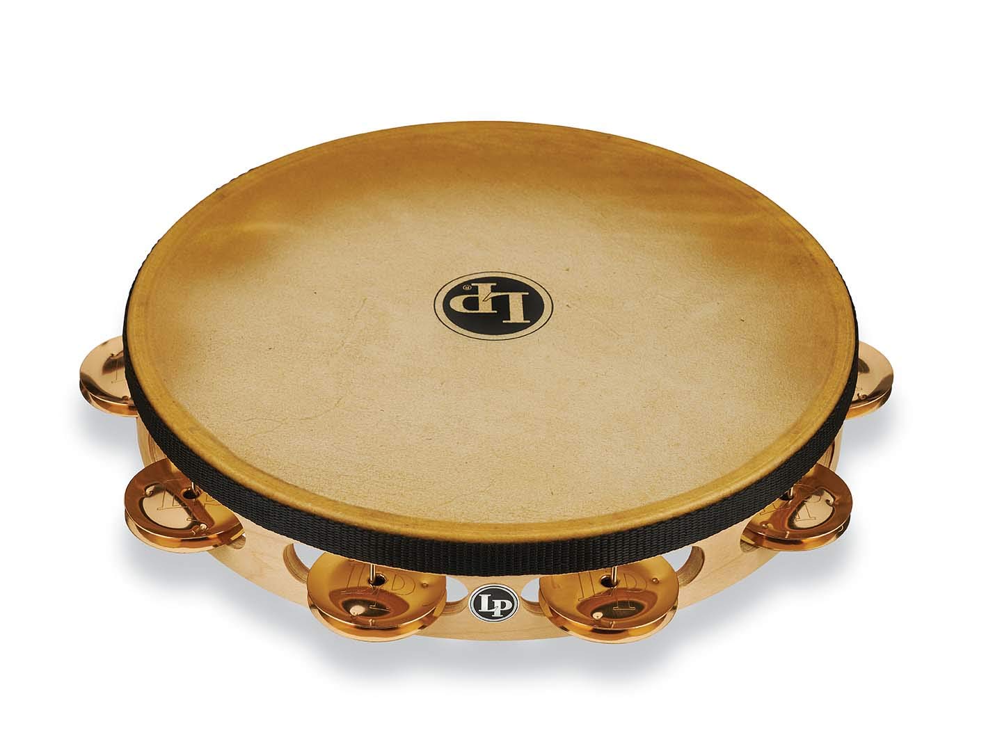 Latin Percussion Tambourin Pro 10in Single Row with Head 10" Bronze w/head LP383-BZ
