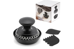 Cast Iron Scrubber Cleaner, Chainmail Scrubber for Cast Iron Pan Skillet, Dish Scouring Pad, 316 Stainless Steel Brush/Scrape