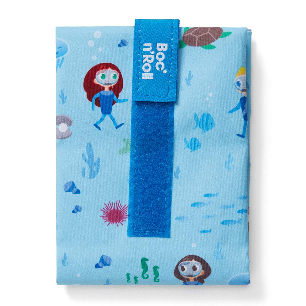 Roll'eat - Boc'n'Roll Kids | Reusable Ecological Sandwich Wrap BPA Free, Ocean