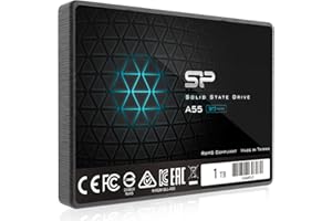 SP SILICON POWER SP 1TB SSD 3D NAND A55 SLC Cache Performance Boost SATA III 2.5" 7mm (0.28") Internal Solid State Drive (SP001TBSS3A55S25)