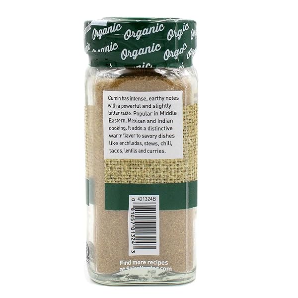 SPICE HUNTER CUMIN, GROUND, ORGANIC, 1.5-OUNCE JAR