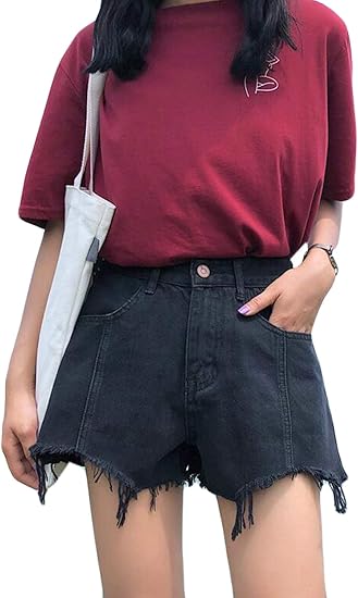 Amazon Rehoodnレディース デニム パンツ 夏 短パン ショートパンツ 5分丈 シンプル デート レディース パンツ ワークショーツ おしゃれ ゆったり アウトドア ショートパンツ 通販