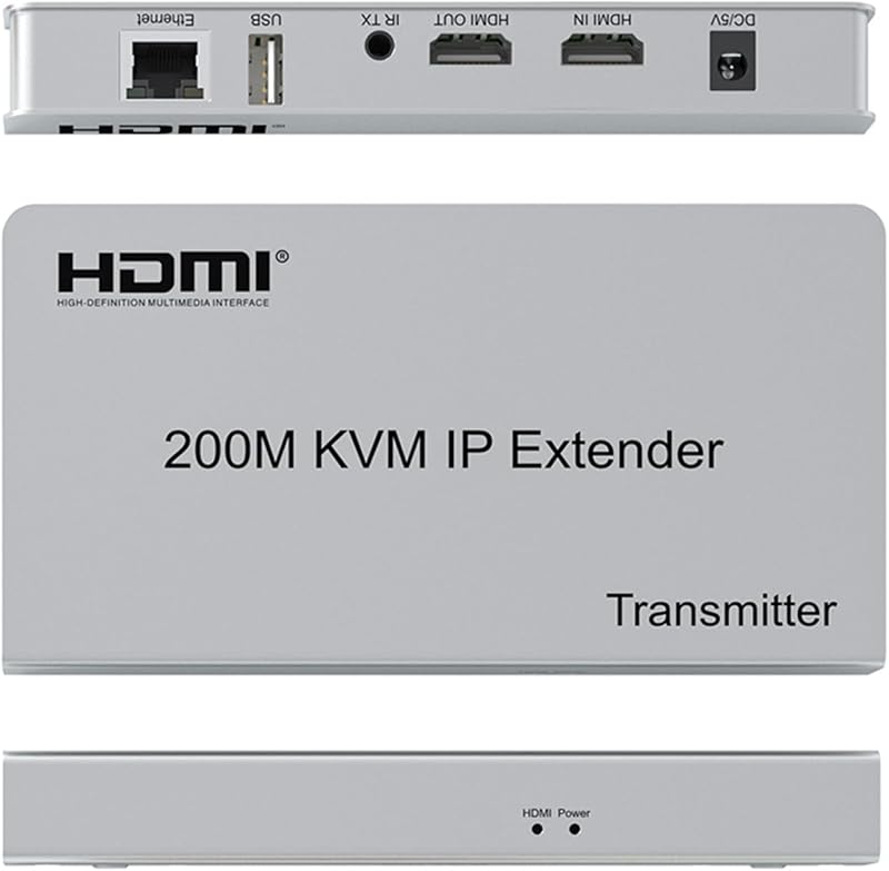 XYKJOBC HDMI KVM IP Extender 200M 1080P RJ45 Cat6/7 USB Mouse Keyboard