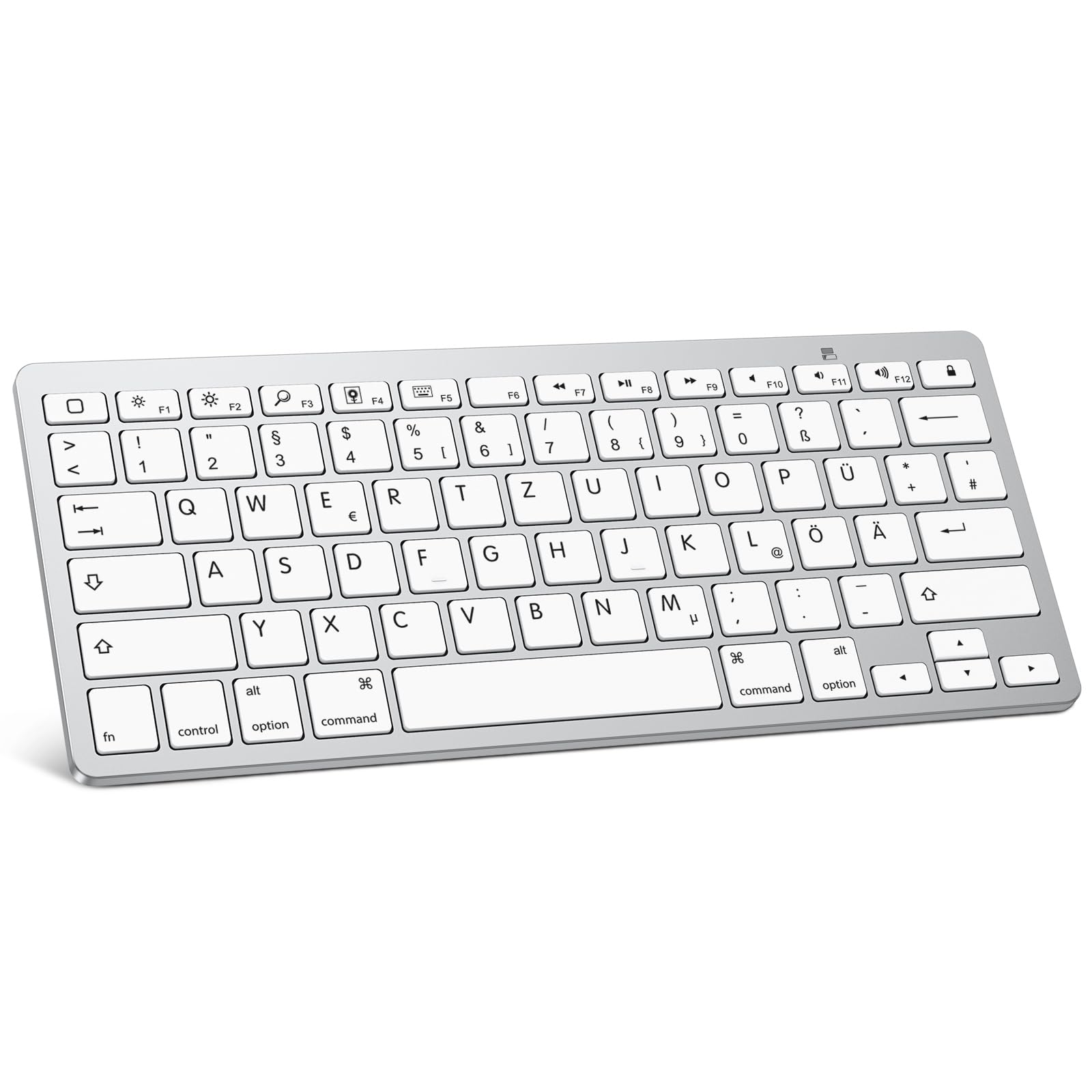 OMOTON German Bluetooth Keyboard For Ipad Air/2/1, Pro 10.5, Pro 12.9 And Iphone X, 8 Plus, 8 ( 2015-2017 )