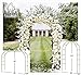 Adorox 7.5 Ft Lightweight White Metal Arch Wedding Garden Bridal Party Decoration Arbor (1) primary