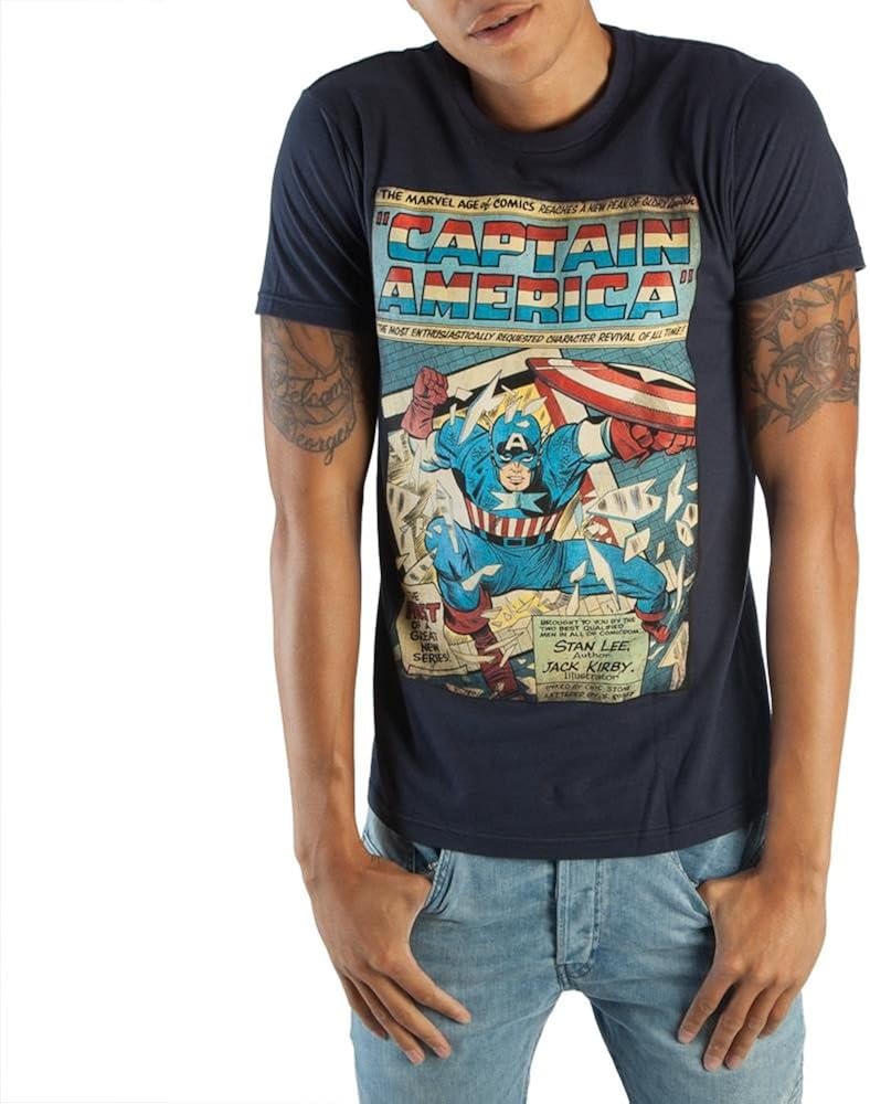 captain america slim fit t shirt