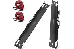 Reywoo 2 Pack Wheel Alignment Tool Kit, Black Toe Alignment Tool Plates with 2 Tape Measures, Hanging Hole for Easy Wall-Mounted Storage, Suitable for Car Truck SUV and Vehicle