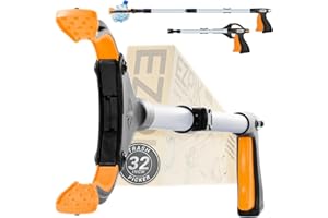 EZPIK Trash Picker Pro (32-inch) Heavy-Duty Grabber Reacher Tool, Reacher Grabber Pickup Tool, Trash Grabber Tool, Pick Up Tools Grabber, Trash Picker Upper Grabber, Gripper Reacher Grabber Tool