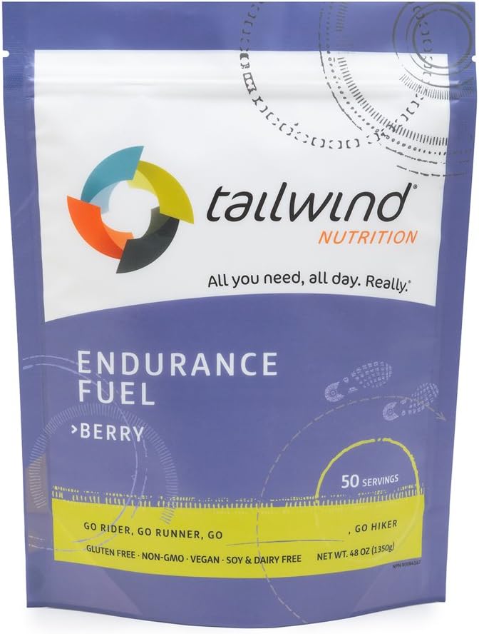Tailwind Nutrition Mandarin Orange Endurance Fuel 30 Serving - Hydration Drink Mix with Electrolytes, Carbohydrates - Non-GMO, Gluten-Free, Vegan, No Soy or Dairy: Health & Personal Care