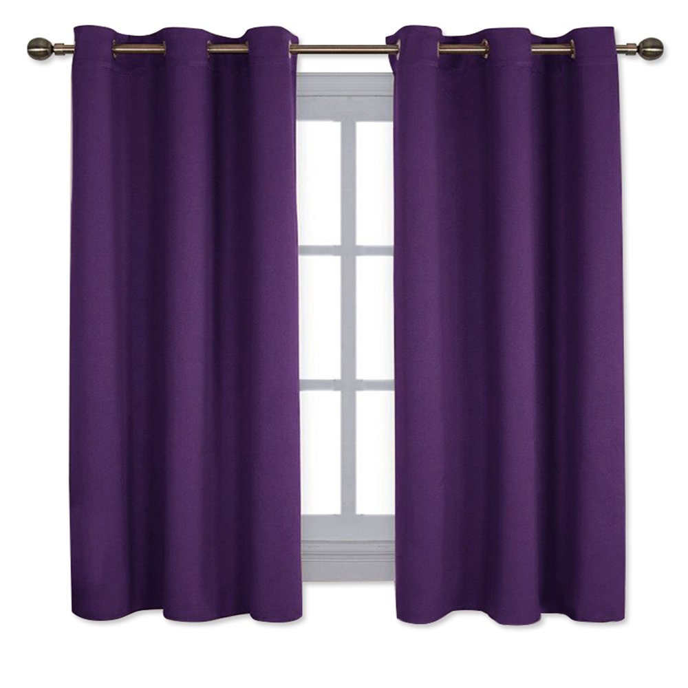 Best Purple Kitchen Window Curtains Set
