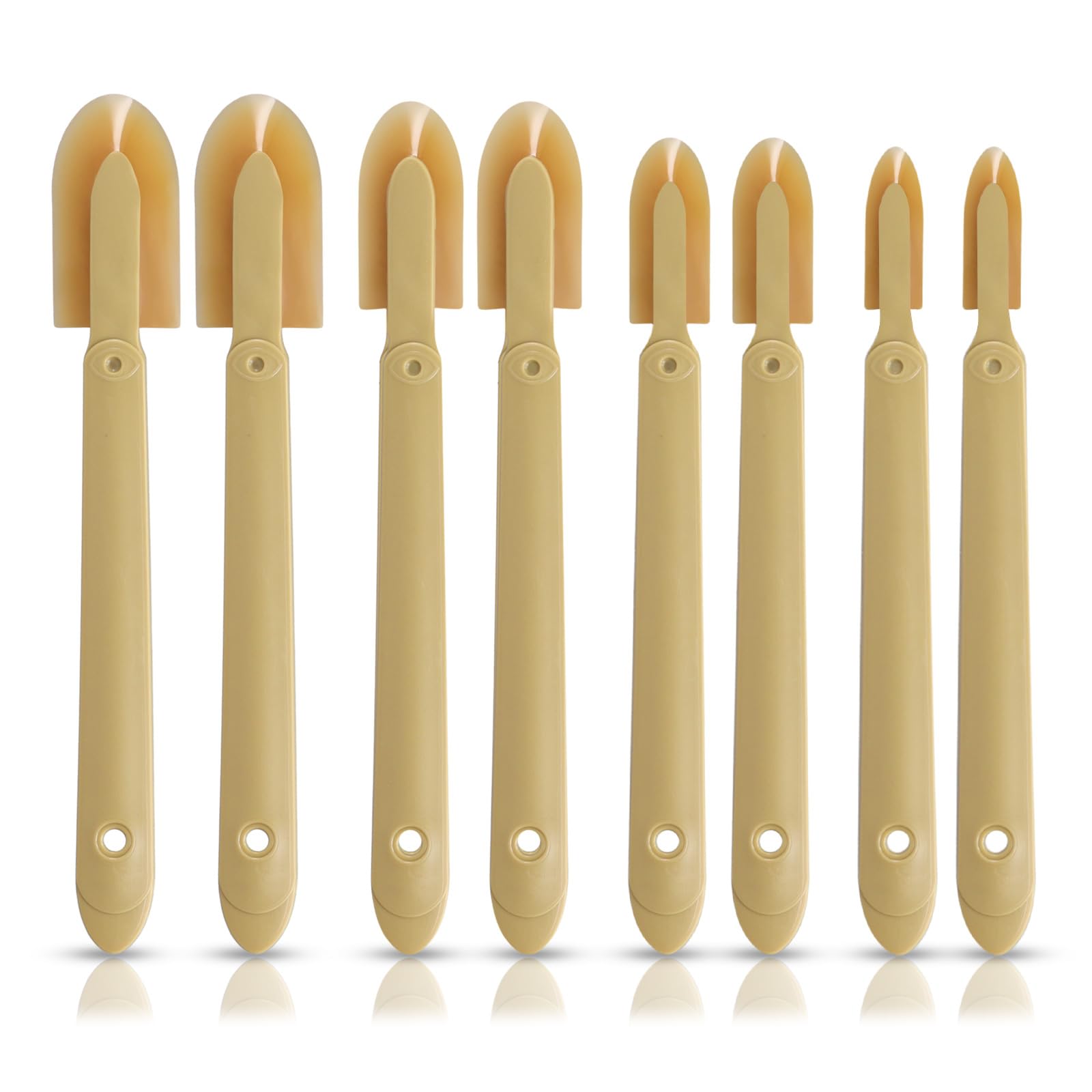 8pcs Rubber Caulking Tool, Silicone Remover Tool Sealant Spatula Spreader 4 Sizes Caulk Finishing Tool Multifunctional Caulking Remover/Smoothing Tool Applicator for Tiles Brick Kitchen Bathroom