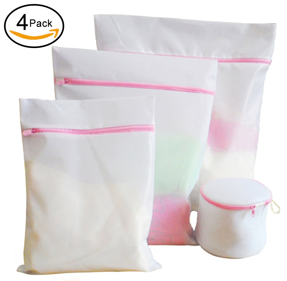 DEWOM Mesh Laundry Bag Set Fine Mesh for Blouse Hosiery Bras Underwear Delicates Lingerie Travel Laundry Bags