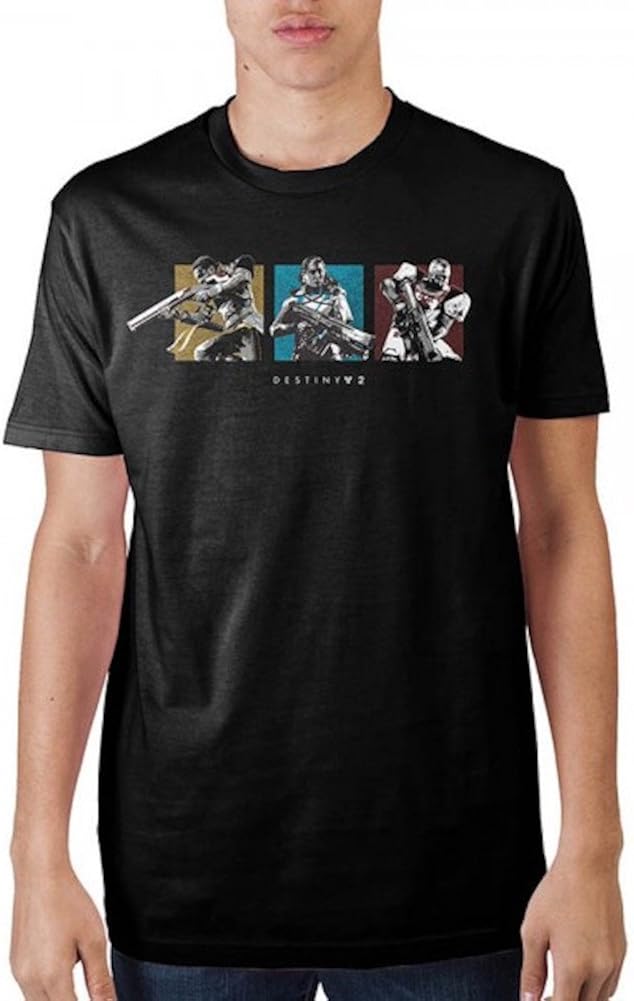 Destiny 2 Character Icons Men's Black TShirt Clothing