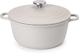 nuovva Casserole Dishes with Lid 4L 24cm Non Stick Oven Safe Grey view 1