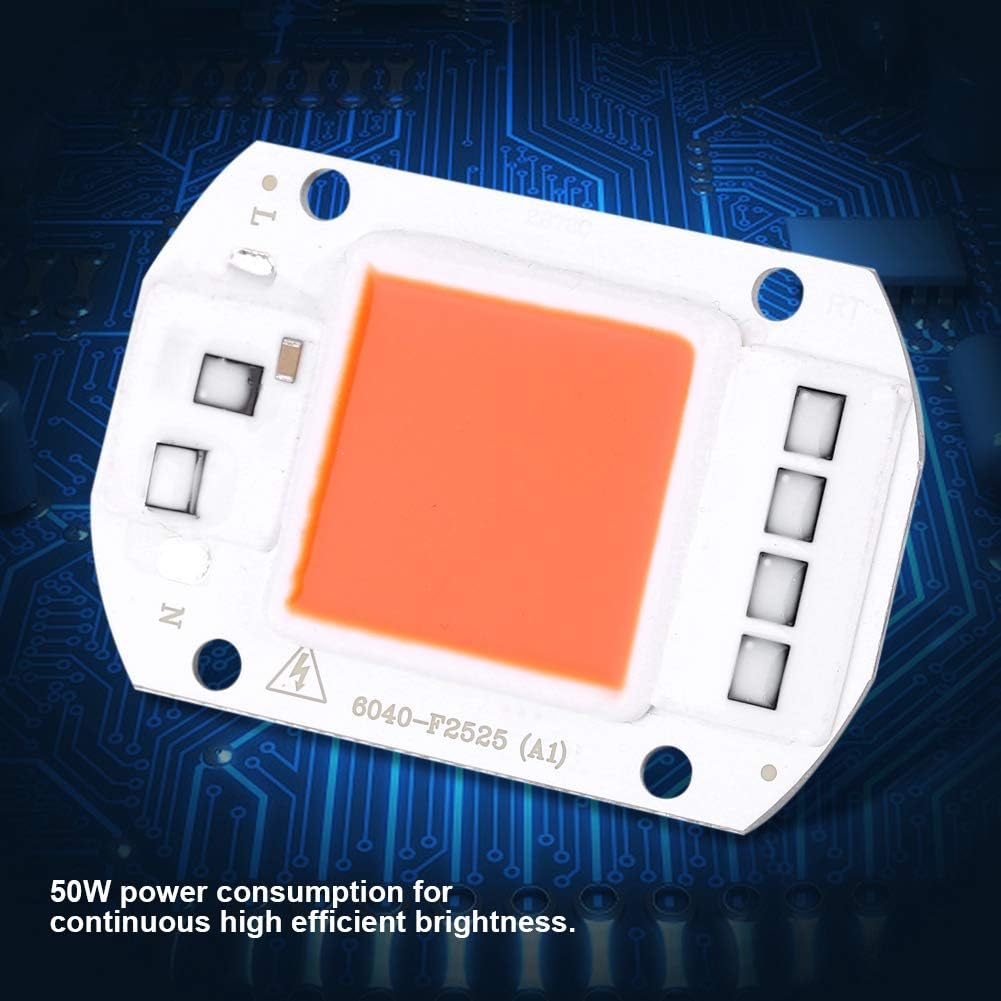 GOTOTOP 50W LED COB Chip Light,led cob chip AC220V Light COB Chip Source,chip led for LED Floodlight Lamp Spotlight DIY Grow Light(Red) - Image 4