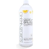 Cinema Secrets Original Makeup Brush Cleaner Solution - Professional Cleanser for Makeup Brushes - Quick-Drying, Rinse-Free Formula - Removes Stubborn Waterproof Make Up - Lemon (32 fl oz)