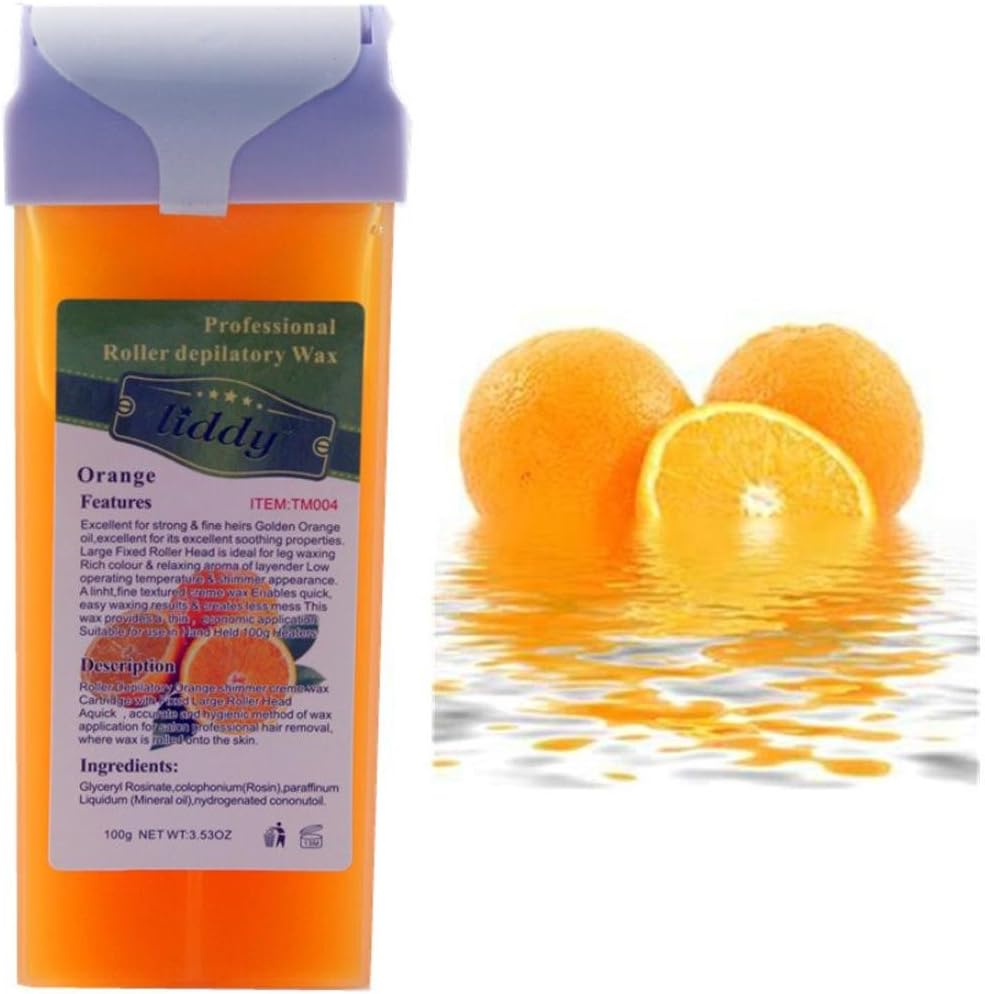 Baomabao Waxing Hair Removal Remove Roll On Hot Depilatory Wax Cartridge Heater (Orange)