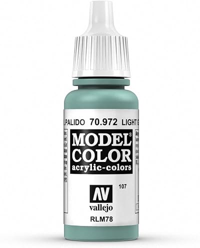 Vallejo Model Color Light Green Blue 17 ml Acrylic Paint Waterbased Non-Toxic
