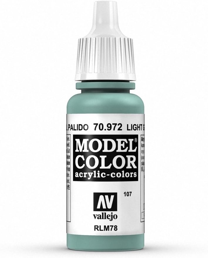 Vallejo Model Color Light Green Blue 17 ml Acrylic Paint Waterbased Non-Toxic